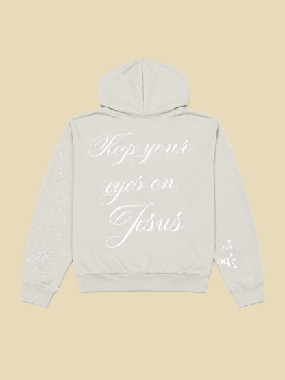KeepYourEyesOnJesus Hoodie Grey