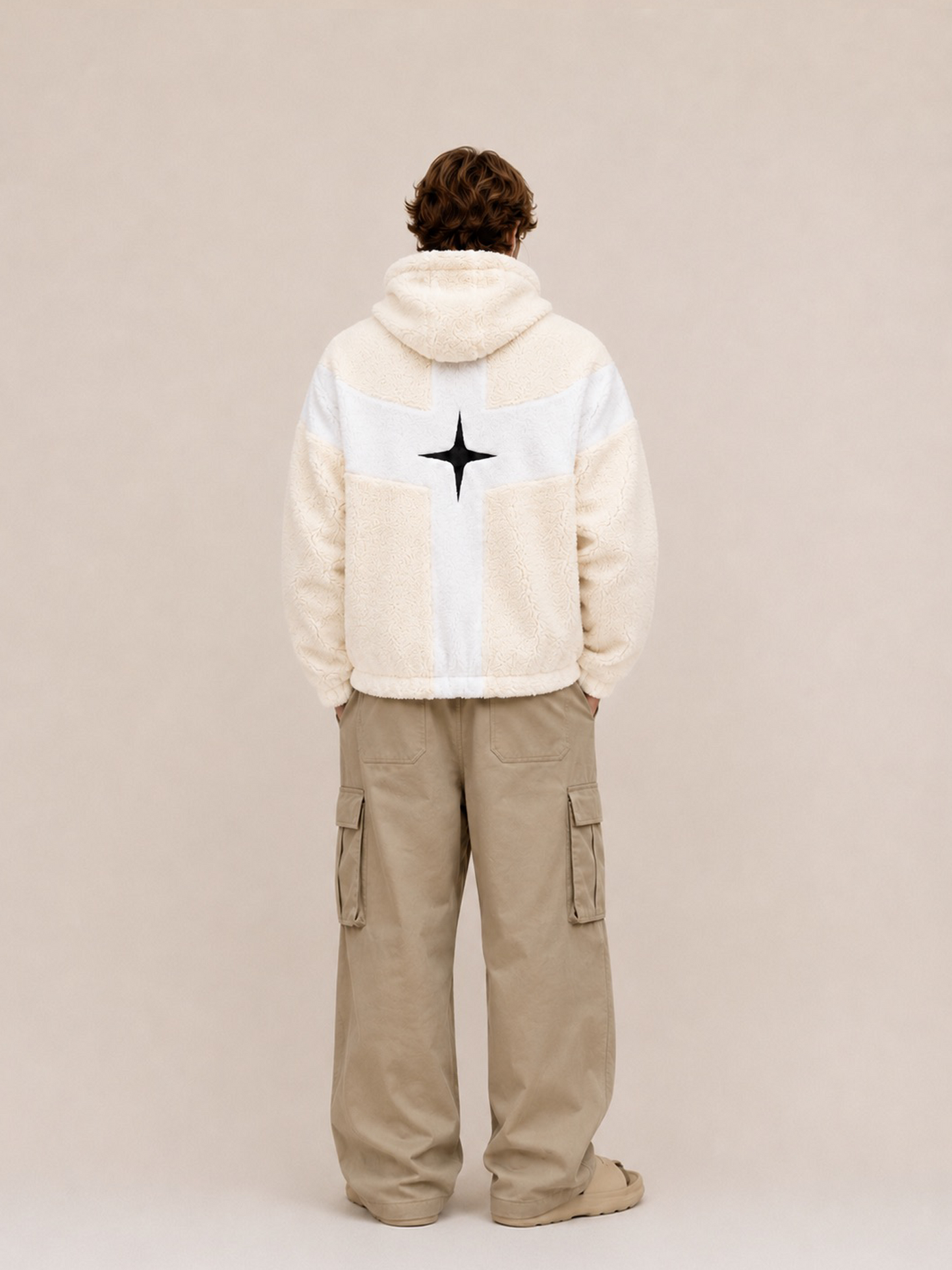 Teddy Fleece Dove Zipper