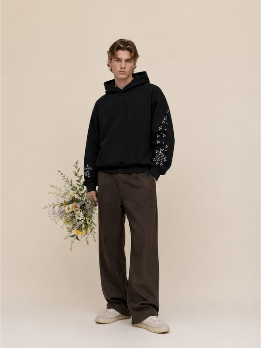Statement Hoodie Black
