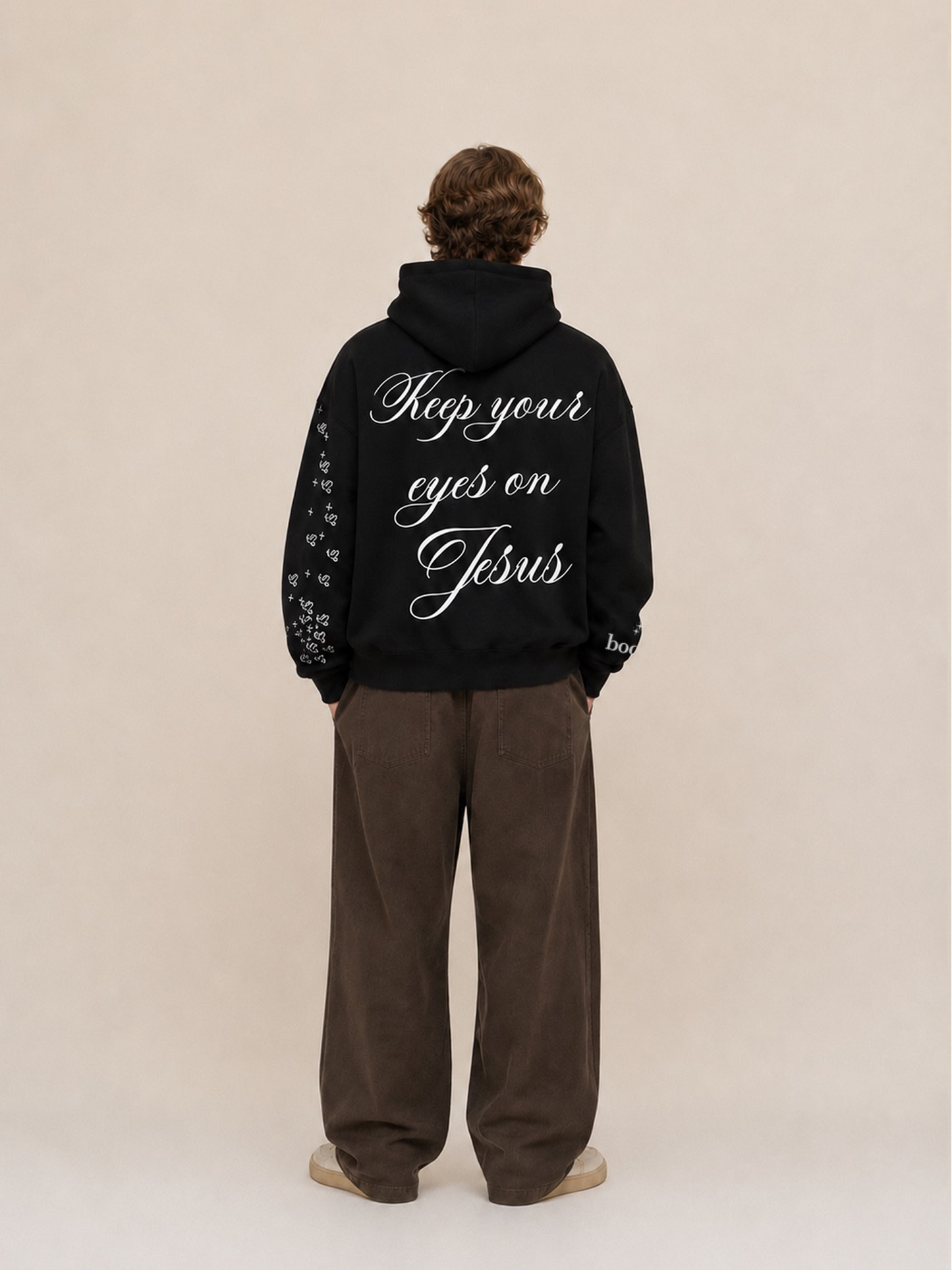 Statement Hoodie Black