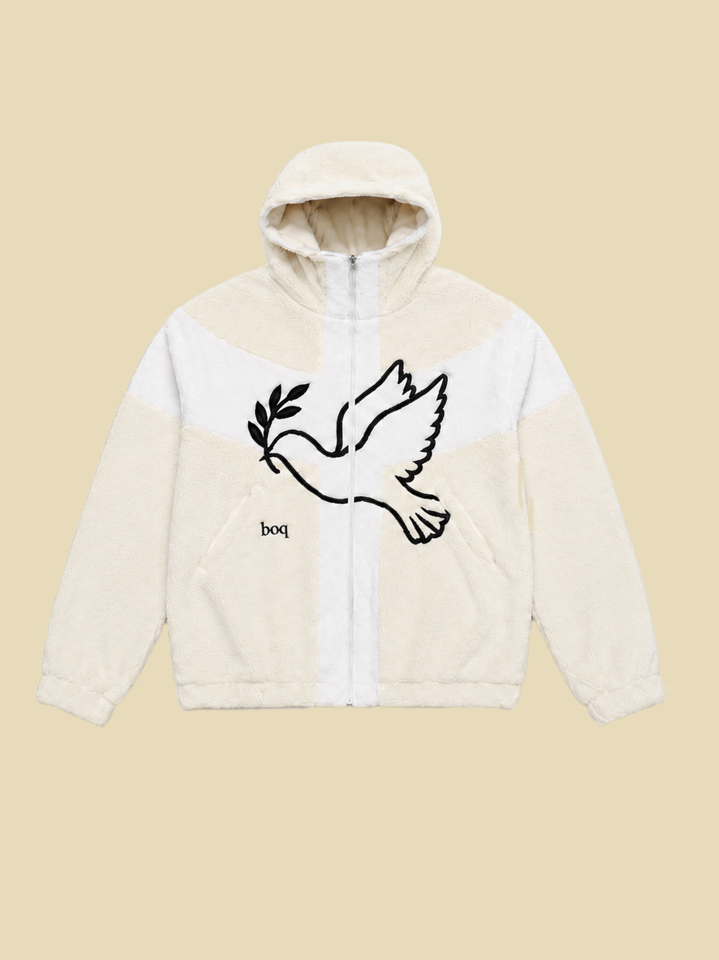 Teddy Fleece Dove Zipper